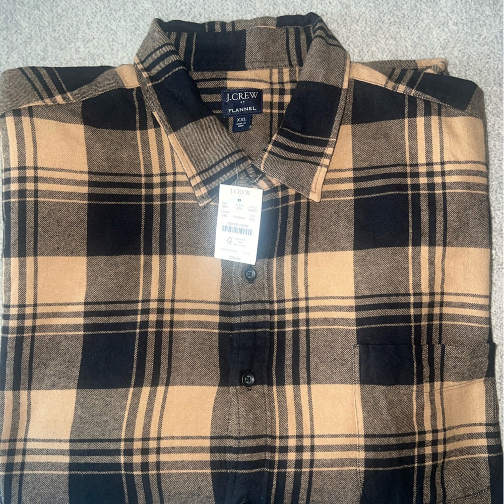 Brand new JCrew Flannel size XXL slim fit